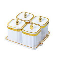 PLATEAU DE SERVICE POUR FRUITS 4 PIECE