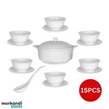 ENSEMBLE BOLE DE SOUPE 15PCS