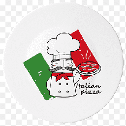 PLAT A PIZZA EN VERRE