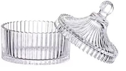 GLASS SUGAR BOWL 1PC