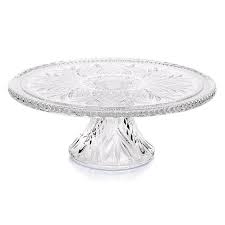 CAKE PLATE SET EN VERRE GF 1PCS